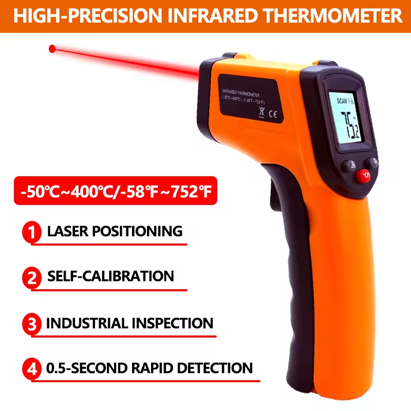 Industrial Laser Blaster - New Infrared Thermometer Handheld Temperature Gun