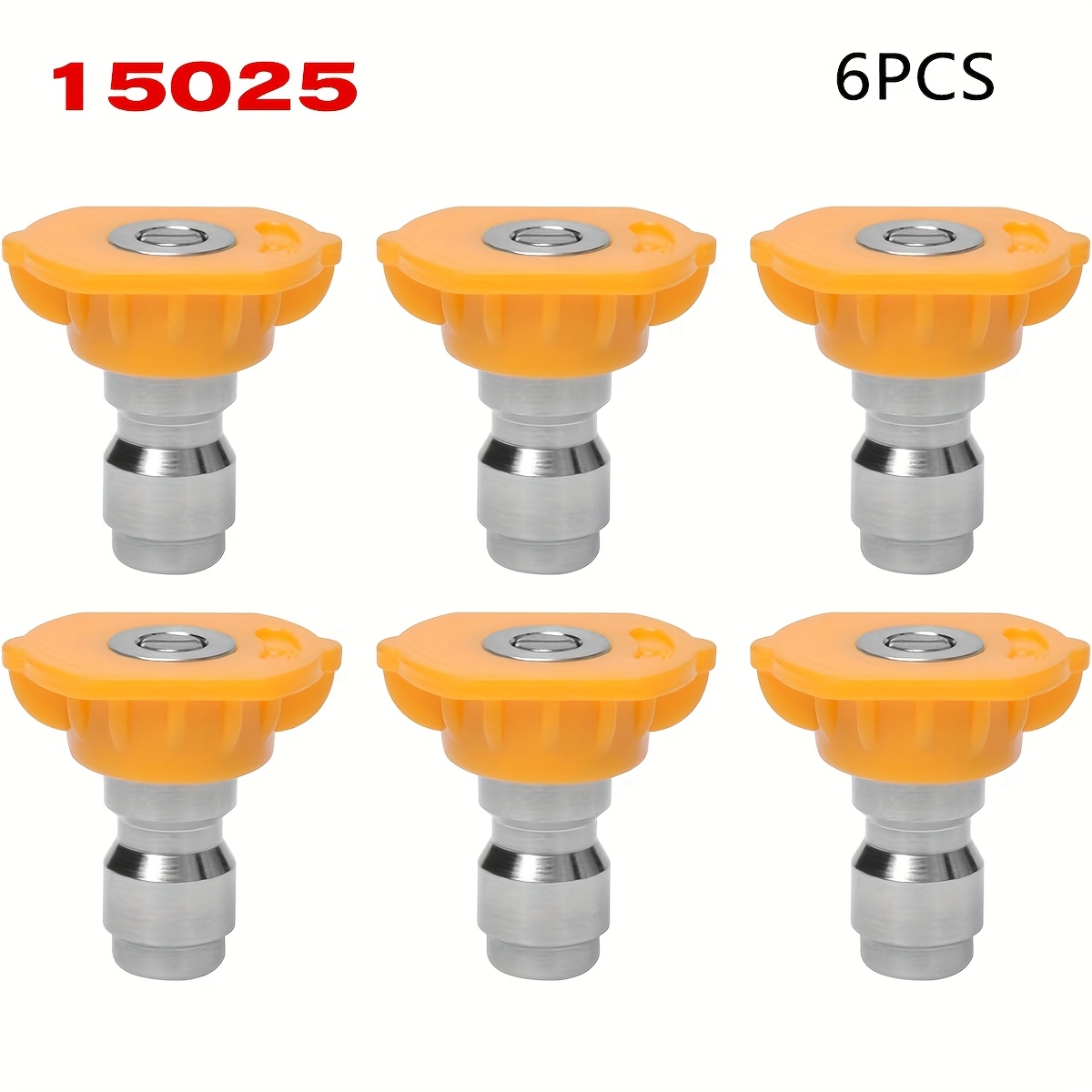 Laser Nozzle Ceramic - 6‑Pack Stainless Steel Pressure Washer Spray