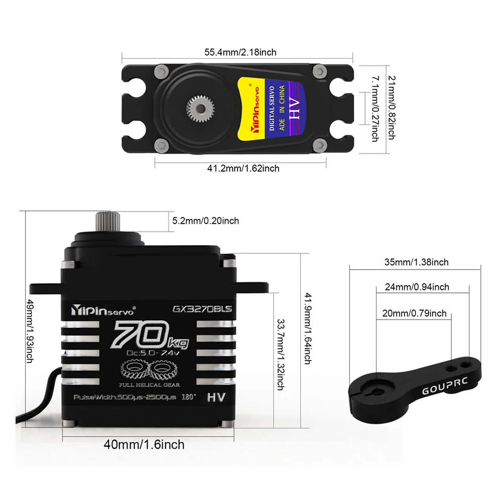 1/2PCS 70KG Large Torque Brush - Servo Motor Cnc 评论和价格