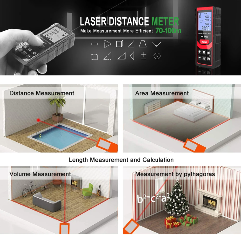 Noyafa NF-271 Laser Distance M - Industrial Laser Training 评论和价格