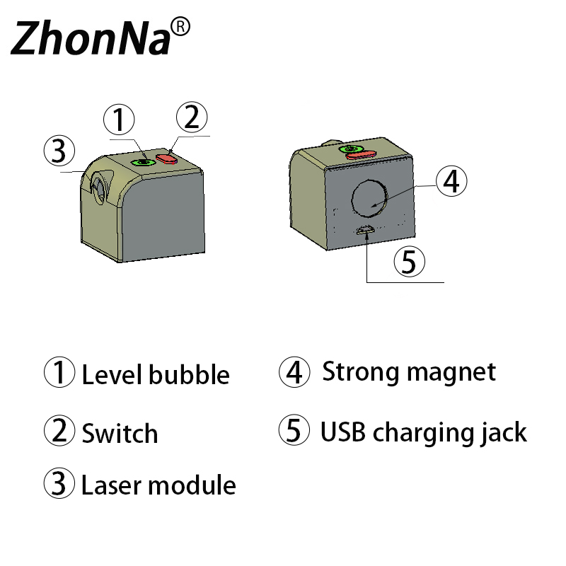 Portable Mini Laser Level Meas - Industrial Laser Alignment 评论和价格