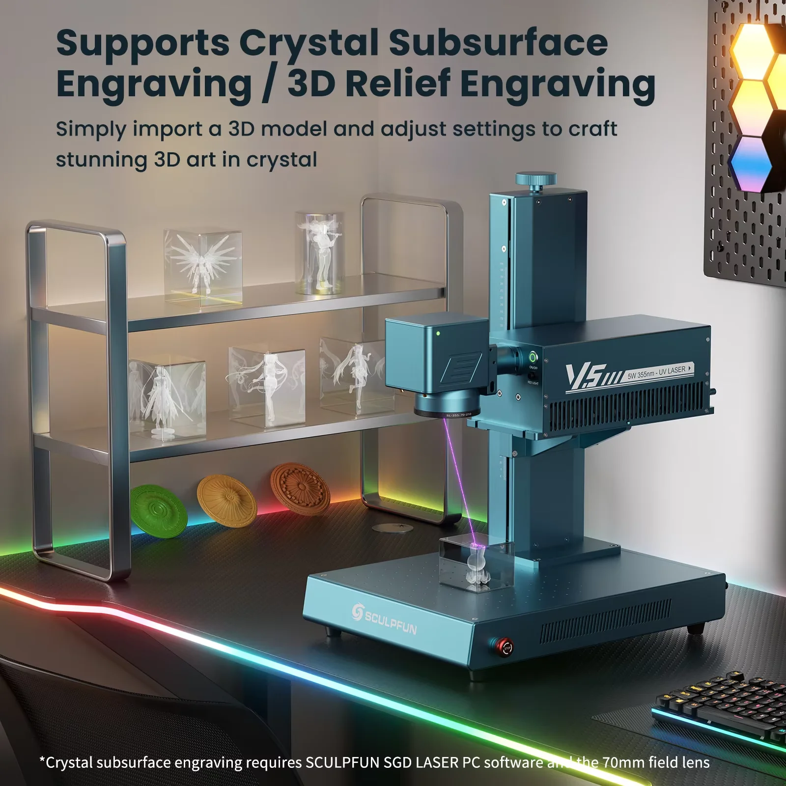 SCULPFUN V5 UV Laser Engraver  - Industrial Uv Laser Engraver 评论和价格