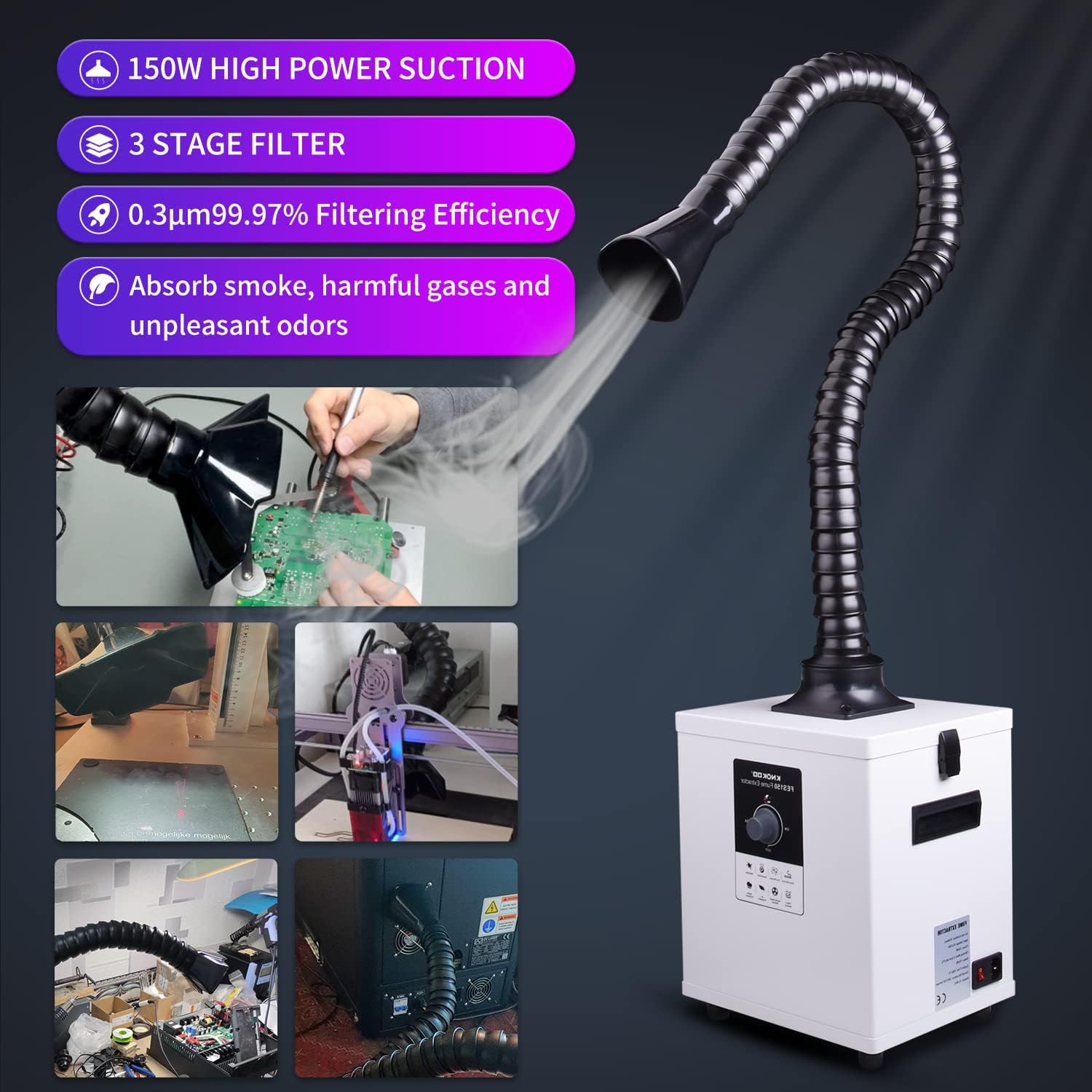 KNOKOO FES150 Industrial Laser - Fume Extractor Laser 评论和价格
