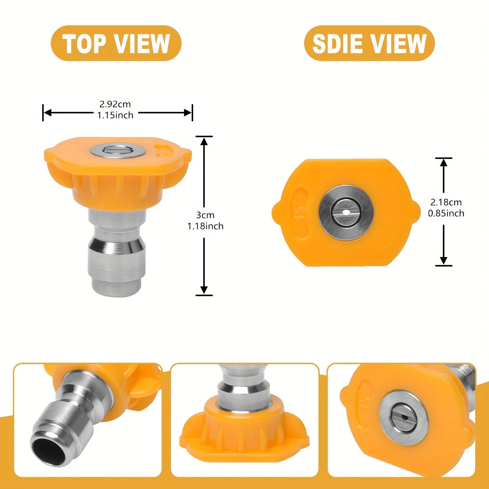 6‑Pack Stainless Steel Pressur - Laser Nozzle Ceramic 评论和价格