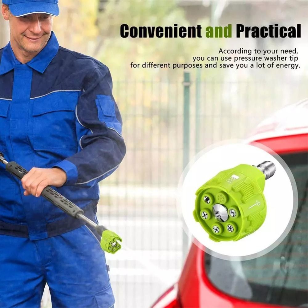 New 6in1 Pressure Washer Nozzl - Laser Nozzle Ceramic 评论和价格