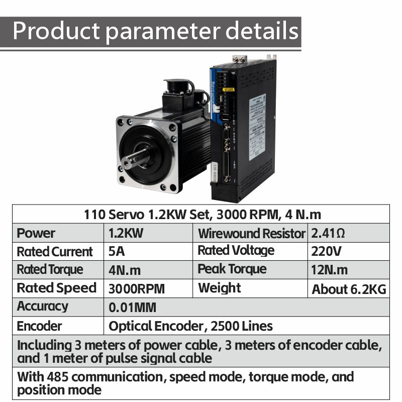 High Efficiency 110 Servo Moto - Servo Motor Cnc 评论和价格